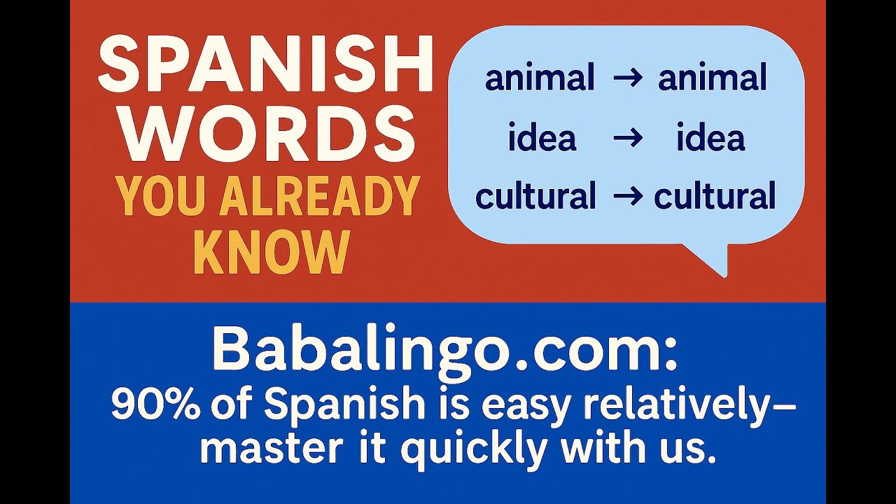 Easy Cognates: Spanish Words You Already Know