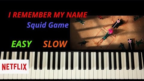 How To Play - I REMEMBER MY NAME - Squid Game - Netflix -Easy Piano Tutorial +Sheet