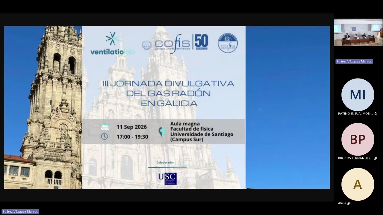 III Jornada Divulgativa del Gas Radón en Galicia 20260911