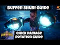 How to use buffed shuri quick damage rotation guide  marvel contest of champions
