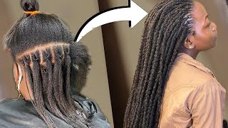 The New Method Of Locking TEMPORARY DREADs (Extended Dreads) | Strictly For BEGINNERS.