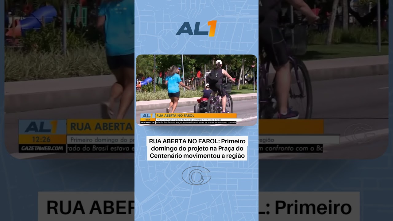 Projeto Rua Aberta no bairro do Farol movimenta o domingo