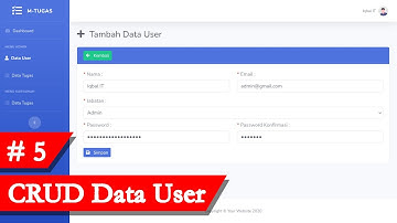 Tutorial Laravel 11 Part 5 - Cara Buat Aplikasi Manajemen Tugas - CRUD Data User