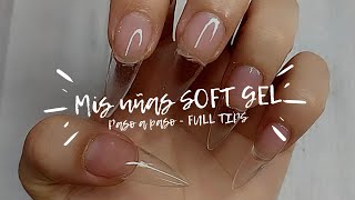 Mis uñas SOFT GEL | paso a paso | #FullTips #GelRubber #JellyTips #GelX screenshot 5