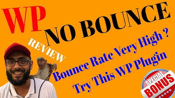 Wp No Bounce Review💥Reduce your Bounce rate of your Website With  this No Bounce Wordpress Plugin💥