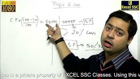 Excel SSC - SSC CGL Maths Tutorials - DEMO - Profit & Loss (Questions)