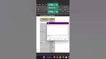 Automatically fill cells in Microsoft Excel using Ctrl + G
