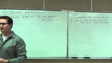Prealgebra Lecture 1.4 Part 1