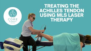 Treatment to the Achilles tendon using MLS Laser Therapy