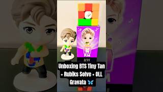 UNBOXING TINY TAN MC DONALD&#39;S  BTS + OLL GRAVATA 🦋 RUBIK&#39;S CUBE 👉🏼🧠👈🏻😁#unboxing