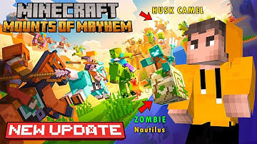 * NEW UPDATE * Minecraft Mounts Of Mayhem 😍 | Minecraft In Telugu