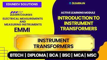 Introduction to Instrument Transformers | Instrument Transformers in EMMI