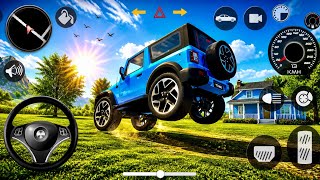 💙 Blue Thar Extreme Stunts in Indian Car Simulator 3D | Full Gameplay 🚗🔥 screenshot 2