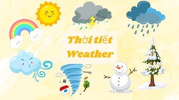 Từ vựng tiếng anh về chủ đề thời tiết | dạy bé học | song ngữ