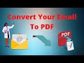 Convert Email TO PDF With Google Chrome