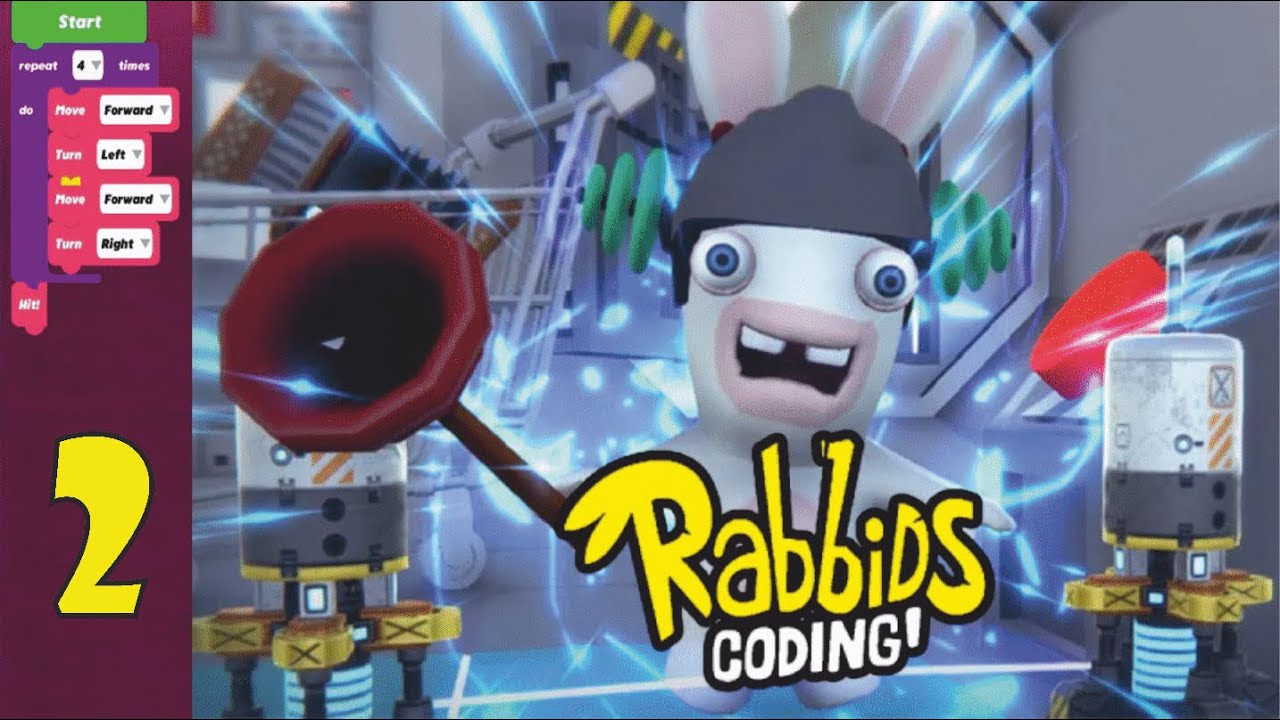 Rabbids Coding #2 - Уровни средней ушастости - YouTube