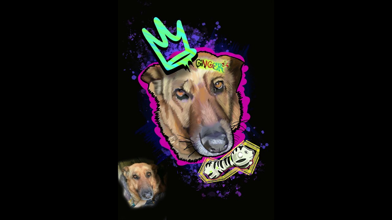 Ginger Dog Portrait Procreate Painting Time Lapse - YouTube Ginger Dog Portrait Procreate Painting Time Lapse - YouTube