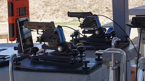 Sig M17/P320 vs Beretta M9/92FS Accuracy Test Throw Down. Final Round Side by Side Test 25 yards.