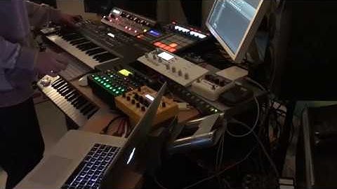 Elektron Digitakt, Analog Keys, DSI Mopho, Moog Slim Phatty Techno Jam
