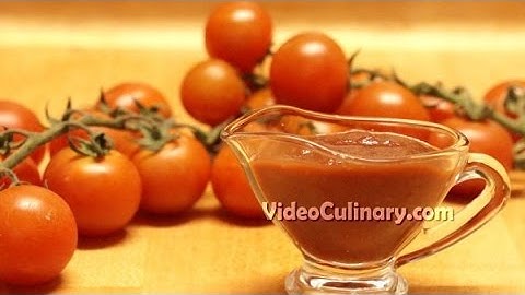 Homemade Tomato Ketchup Recipe - Video Culinary