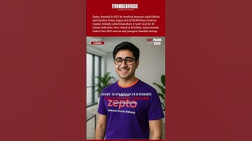 Aadit Palicha Story | Founder of Zepto | Foundervoice - Inspire The World