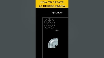 90 Degree Elbow in AutoCAD #shorts #autocad