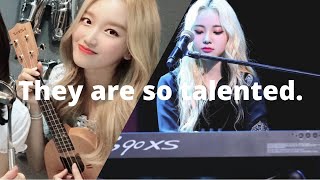 loona playing instruments: a compilation