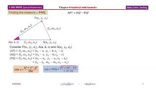 Chapter-3 Analytical Solid Geometry Part (10)