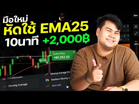 ทดลองเทคนิค EMA25 ทำยังไงให้ได้กำไร? [ เทรดจริงผ่านจอ ] 