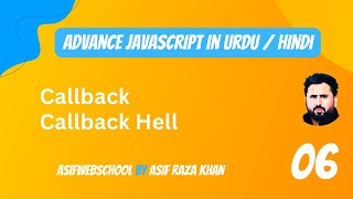 06 Advance JavaScript CallBack Function in Urdu/Hindi