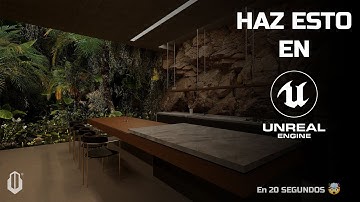 UNREAL ENGINE 5 / Arquitectura - Cocina - Jardín / Tutorial para principiantes