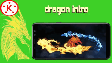 Dragon Logo | Reveal Intro |  How To Make Dual  Dragon Logo Intro In kinemaster Tutorial