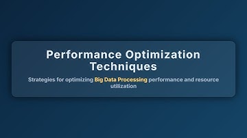 🚀 Boost Big Data Performance: Optimization Techniques for Beginners
