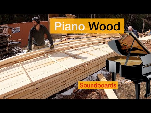 Making Piano Wood for Grand Piano Soundboards - How its made