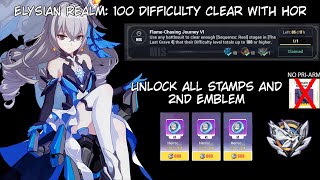 Elysian Realm 100 Difficulty with S0 HoR - Evasion Strategy | NO PRI-ARM (Honkai Impact 3rd)