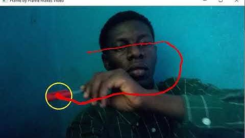 Object detection using Opencv. Trace my red pen.