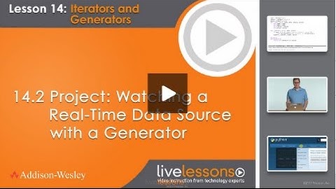 Using Python Generator to Monitor Data
