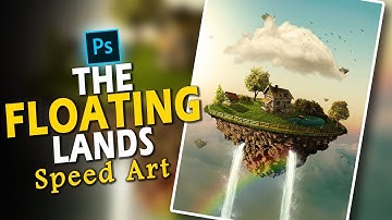 🌎I create a SURREAL FLOATING ISLAND🌎 PHOTOSHOP MANIPULATION - [Speed Art]
