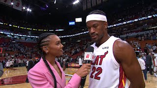 Jimmy Butler on playing in Game 3: My teammates needed me, so I had to show up | NBA on ESPN screenshot 4