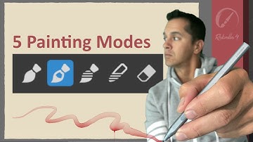 Rebelle 4 Essentials - 5 Painting Modes - Blend, Paint, Mix, Erase - Dynamically Change Modes