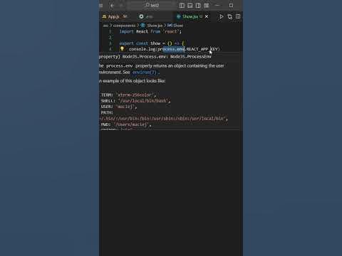 What are .env files in react?? (part-2) #frontend #htmlcss #python # ...
