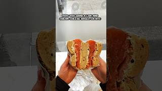 pov lox and cream cheese in nyc #nyc #bagel #foodie #nycfood #foodtok #sandwich #loxbagel #nycbagels