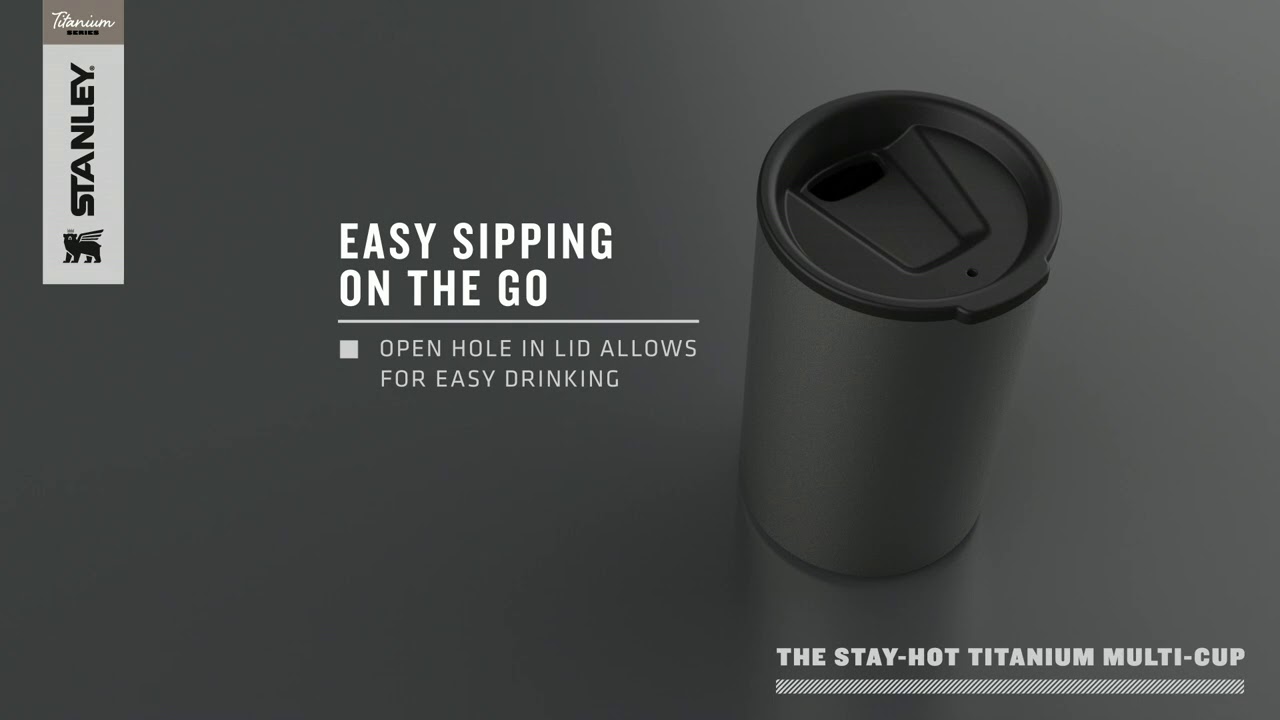 Stanley Stay-Hot 12oz Titanium Camp Mug - Hike & Camp