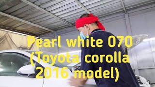 Pearl white 070 (Toyota corolla 2016 model