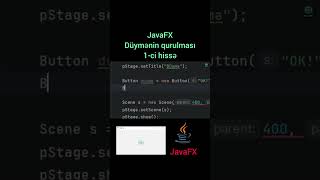 Javafx Düymənin Qurulması. 1-Ci Hissə. Şdırma Şfet