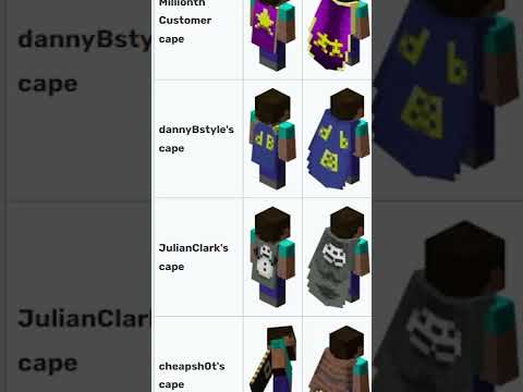 The rarest minecraft capes! #shorts - YouTube