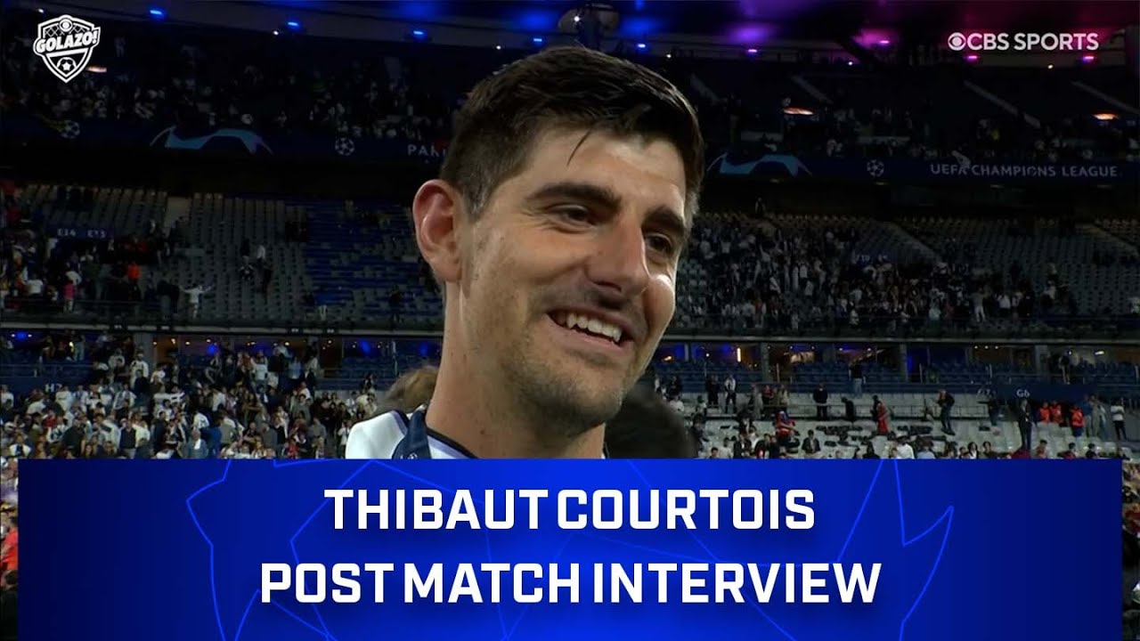 Thibaut Courtois Post Match Interview | 2022 Champions League Final | CBS Sports Golazo