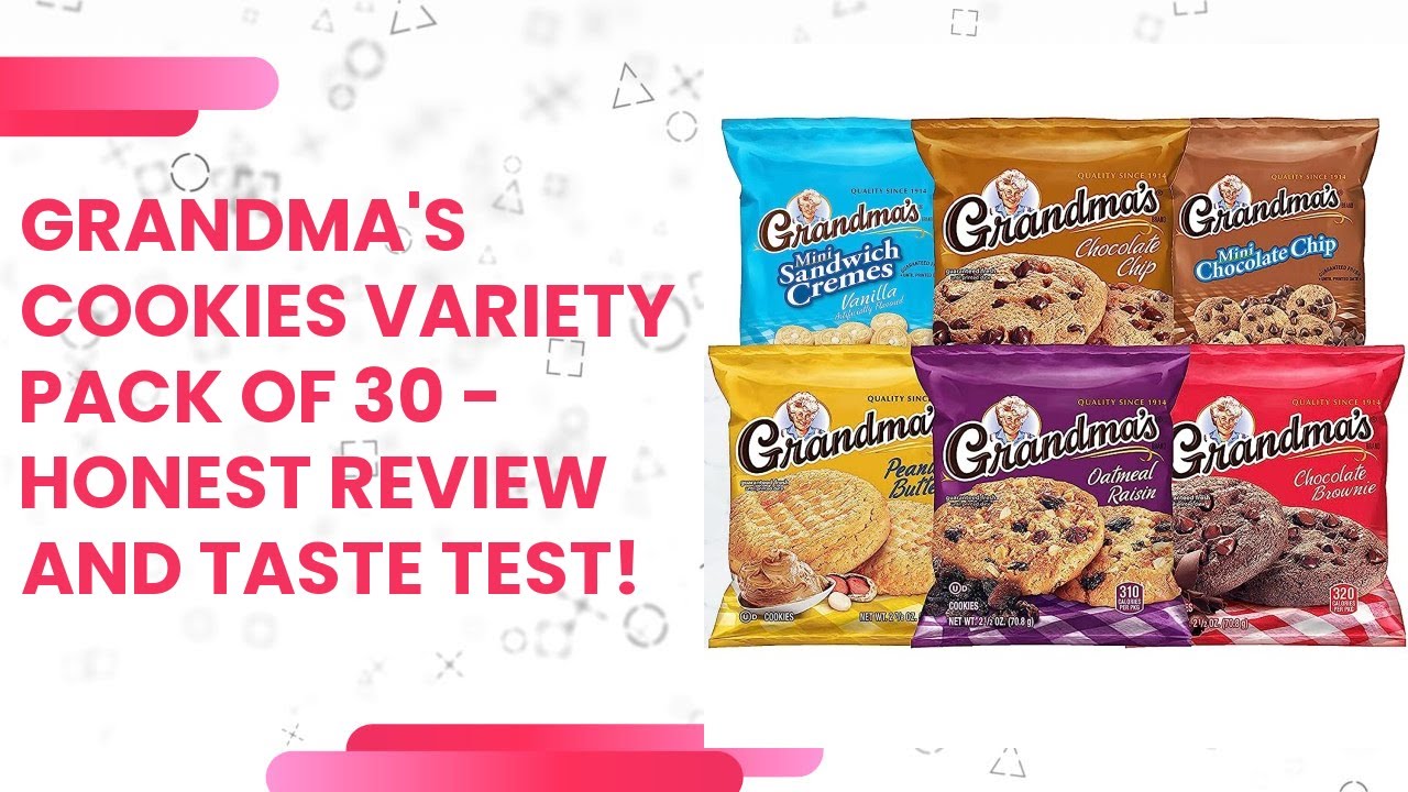 Grandma's Cookies Variety Pack of 30 - Honest Review and Taste Test!