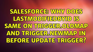 Why does lastModifiedById is same on Trigger.OldMap and Trigger.NewMap in before update trigger?
