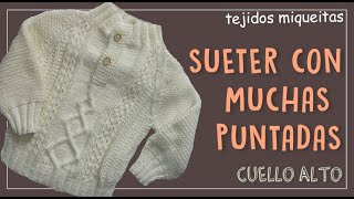 : Sueter con muchas puntadas